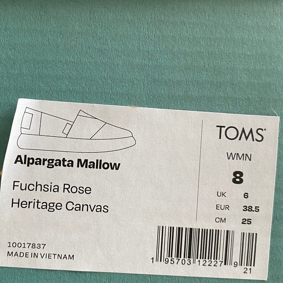 TOMS Alpargata Mallow Shoes NEW in box - Picture 8 of 8